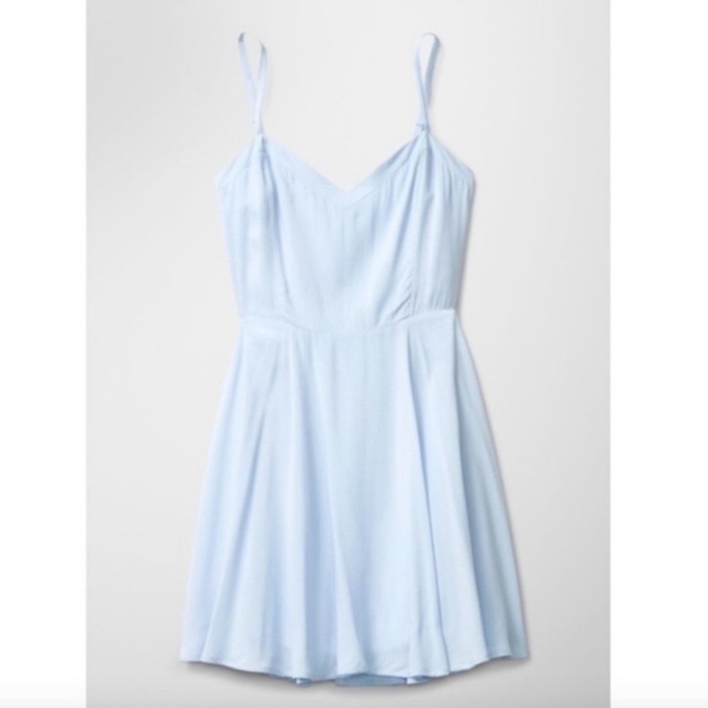 Aritzia Light Blue Spaghetti Strap Sundress